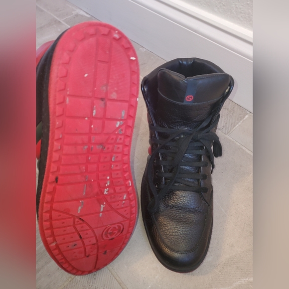 Authentic Gucci men shoes hightop 10 1/2 US - Picture 9 of 14